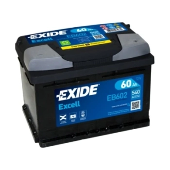 Ogłoszenie - Akumulator Exide Excell 60Ah 540A EB602 en prawy plus - Gniezno - 299,00 zł
