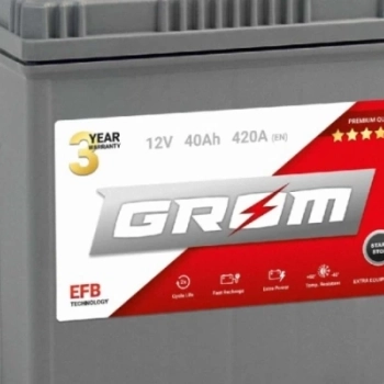 Ogłoszenie - Akumulator GROM EFB start$stop 40ah 420a japan lewy plus dt - Gniezno - 330,00 zł