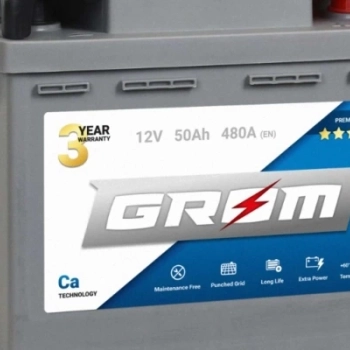 Ogłoszenie - Akumulator GROM Premium 50Ah 480A EN PRAWY PLUS - Gniezno - 330,00 zł