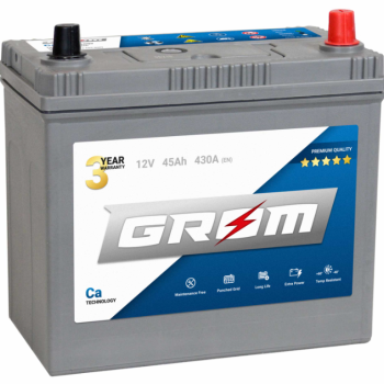 Ogłoszenie - Akumulator Grom Premium 45Ah 430A Japan Prawy plus - Ostrów Wielkopolski - 320,00 zł