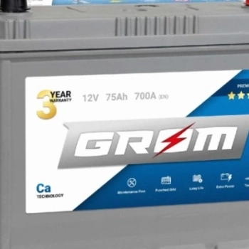 Ogłoszenie - Akumulator Grom Premium 75Ah 700A Japan Prawy Plus - Gniezno - 450,00 zł