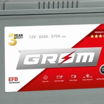 Ogłoszenie - Akumulator GROM EFB start$stop 65ah 670a japan prawy plus dtr - Gniezno - 520,00 zł