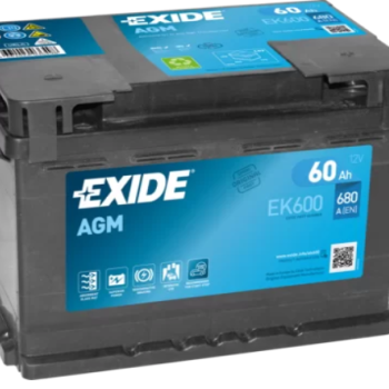 Ogłoszenie - Akumulator 60Ah 680A 12V EXIDE AGM EK600 PŁOCK CHOPINA 1 DARMOWA DOSTAWA - Mazowieckie - 550,00 zł