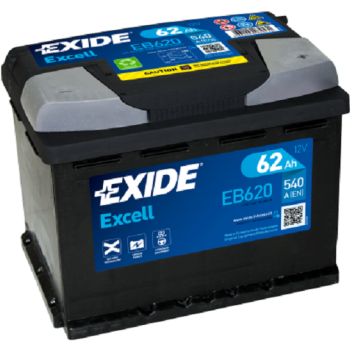 Ogłoszenie - Akumulator 62Ah 540A Exide Excell Prawy Plus - Białystok - 315,00 zł