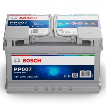 Ogłoszenie - Akumulator 72Ah 720A EN Bosch  PP007 PRAWY PLUS - Konin - 450,00 zł