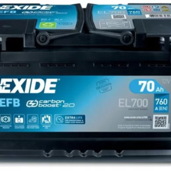 Ogłoszenie - Akumulator 70Ah 760A 12V Exide EL700 EFB Chopina 1 DARMOWA DOSTAWA - Płock - 520,00 zł