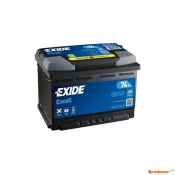 Ogłoszenie - Akumulator Exide Excell 74Ah 680A EB740 prawy plus - Częstochowa - 364,00 zł