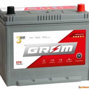 Ogłoszenie - Akumulator 70Ah 730A Grom Efb Start Stop Japan Lewy Plus - Chojnice - 540,00 zł