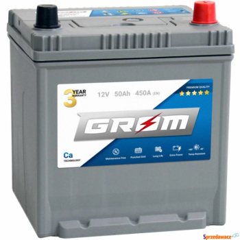 Ogłoszenie - Akumulator 50Ah 450A EN Grom Premium Japan Prawy Plus - Chojnice - 350,00 zł