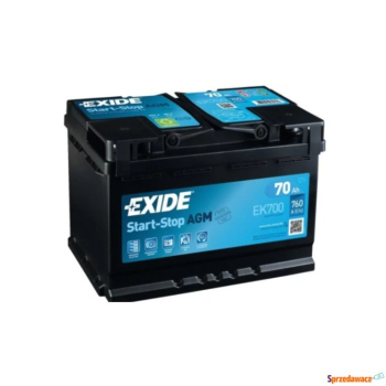 Ogłoszenie - Akumulator Exide AGM 70Ah 760A EN - Gdynia - 640,00 zł