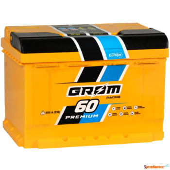 Ogłoszenie - Akumulator 60Ah 600A Grom Racing EN Prawy plus - Chojnice - 360,00 zł