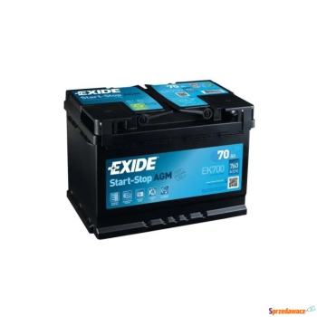 Ogłoszenie - Akumulator 70Ah 760A Exide AGM - Włocławek - 640,00 zł