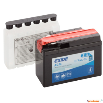 Ogłoszenie - Akumulator motocyklowy 2.3Ah 35A Exide AGM ET4B-bs - Chojnice - 70,00 zł
