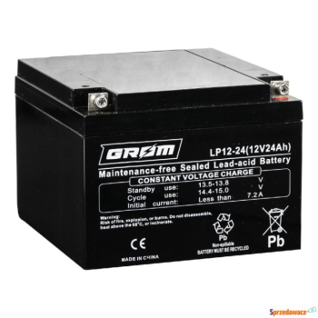 Ogłoszenie - Akumulator GROM LP12-24 12V 24Ah - Chojnice - 180,00 zł