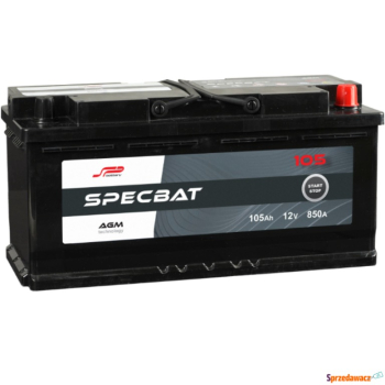 Ogłoszenie - Akumulator 105Ah 850A Specbat Agm Start&Stop Prawy Plus - Zielona Góra - 749,00 zł