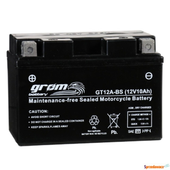 Ogłoszenie - Akumulator motocyklowy 12V 10Ah 180A L+ GROM - Chojnice - 185,00 zł