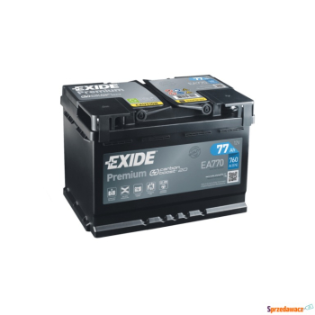 Ogłoszenie - Akumulator Exide Premium 77Ah 760A EA770 prawy plus - Gniezno - 389,00 zł