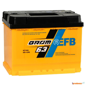 Ogłoszenie - Akumulator Grom Racing EFB 63Ah 620A wysoki - Gniezno - 480,00 zł