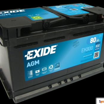 Ogłoszenie - Akumulator Exide AGM START&STOP 80Ah 800A EN - Gdynia - 710,00 zł