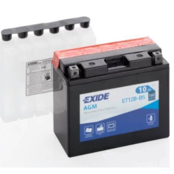 Ogłoszenie - Akumulator motocyklowy EXIDE et12b-bs yt12b-bs 12v 10ah 160a - Police - 175,00 zł