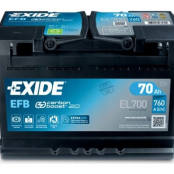 Ogłoszenie - Akumulator 70Ah 760A Exide EFB start&stop - Police - 520,00 zł