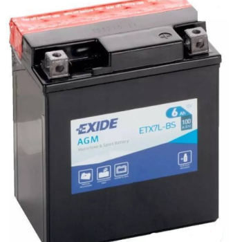 Ogłoszenie - Akumulator motocyklowy Exide ETX7L-BS 12v 6Ah 100A - Police - 125,00 zł