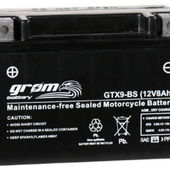 Ogłoszenie - Akumulator motocyklowy GROM gtx9-bs 12v 8ah 130a L+ - Police - 135,00 zł