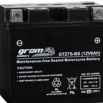 Ogłoszenie - Akumulator motocyklowy GROM gtz7s-bs 12v 6ah 120a p+ - Police - 140,00 zł