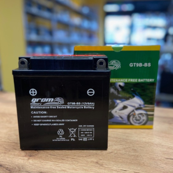 Ogłoszenie - Akumulator motocyklowy 8Ah Grom Gt9b-b YT9B 12V 120A lewy plus - Włocławek - 140,00 zł