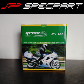 Ogłoszenie - Akumulator motocyklowy 12Ah Grom Gtx14-bs YTX14-BS 12V 200A lewy plus - Włocławek - 205,00 zł