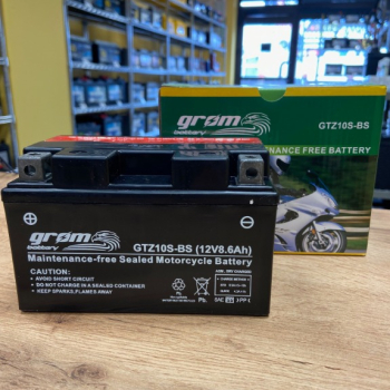 Ogłoszenie - Akumulator motocyklowy 8.6Ah GROM GTZ10S-BS YTZ10S-BS 12V PŁOCK CHOPINA 1 - Płock - 160,00 zł