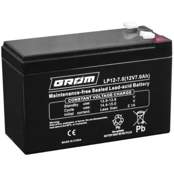 Ogłoszenie - Akumulator 12V 7Ah GROM LP12-7.0 - Piła - 59,00 zł