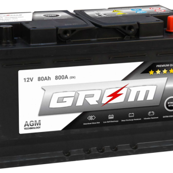 Ogłoszenie - Akumulator 80Ah 800A EN Grom Agm - Piła - 730,00 zł