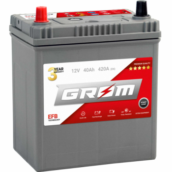 Ogłoszenie - Akumulator 40Ah 420A en Grom EFB Start Stop - Piła - 330,00 zł