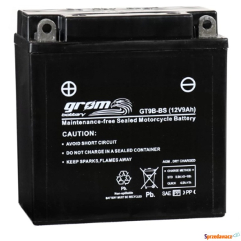 Ogłoszenie - Akumulator motocyklowy 12V 8Ah 120A Grom gt9b-b yt9b L+ - Legnica - 140,00 zł