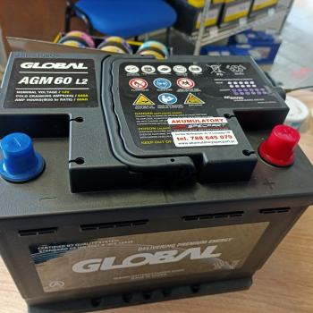 Ogłoszenie - Akumulator 60Ah 640A Global AGM START&STOP - Poznań - 530,00 zł