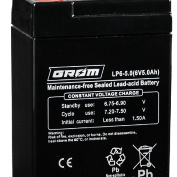 Ogłoszenie - Akumulator Grom LP6-5.0 5.0Ah 6V - Police - 35,00 zł