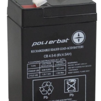 Ogłoszenie - Akumulator żelowy POWERBAT cb 4,5-6 6v 4,5ah - Police - 35,00 zł