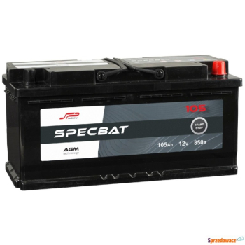 Ogłoszenie - Akumulator 105Ah 850A Specbat AGM Start&Stop prawy+ - Legnica - 749,00 zł