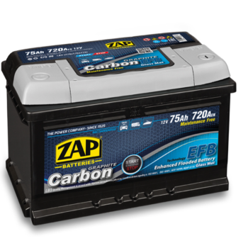 Ogłoszenie - Akumulator 75Ah 720A en Zap Carbon EFB Start&Stop - Piła - 460,00 zł