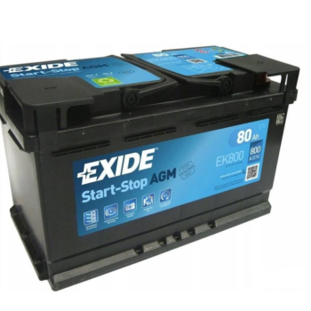 Ogłoszenie - Akumulator 80Ah 800A Exide agm start&stop EK800 - Słupsk - 710,00 zł