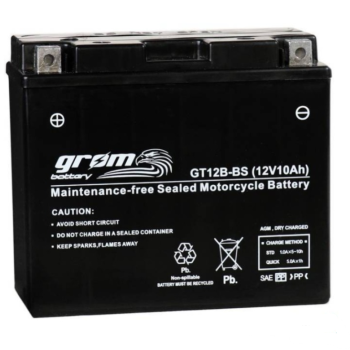 Ogłoszenie - Akumulator 10Ah 180A motocyklowy Grom gt12B-BS 12V L+ - Słupsk - 190,00 zł