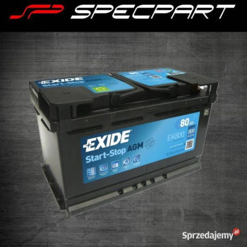 Ogłoszenie - Akumulator 80Ah 800A EN Exide AGM start&stop EK800 - Piotrków Trybunalski - 710,00 zł