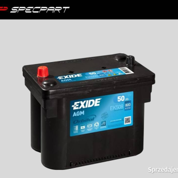 Ogłoszenie - Akumulator 50Ah 800A Exide Orbital AGM START&STOP EK508 - Piotrków Trybunalski - 880,00 zł
