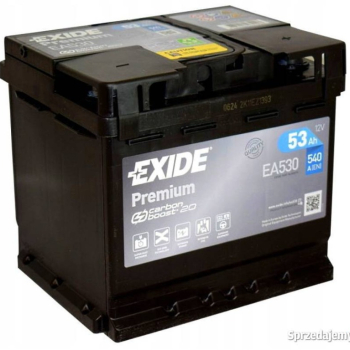 Ogłoszenie - Akumulator 53Ah 540A Exide Premium Prawy Plus - Białystok - 300,00 zł