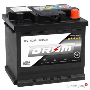 Ogłoszenie - Akumulator  50Ah 540A GROM AGM START&STOP Prawy Plus - Piotrków Trybunalski - 520,00 zł