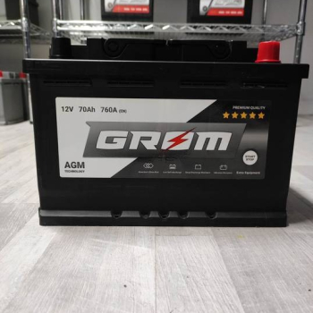 Ogłoszenie - Akumulator  70Ah 760A GROM AGM START&STOP Prawy Plus - Piotrków Trybunalski - 660,00 zł