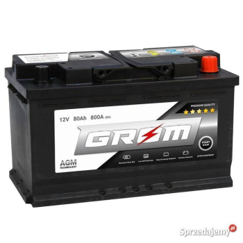 Ogłoszenie - Akumulator  80Ah 800A GROM AGM START&STOP Prawy Plus - Piotrków Trybunalski - 730,00 zł