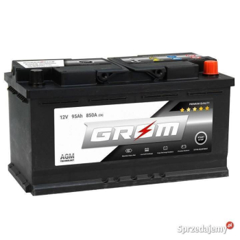 Ogłoszenie - Akumulator 95Ah 850A GROM AGM START&STOP 95Ah 850A Prawy Plus - Piotrków Trybunalski - 860,00 zł