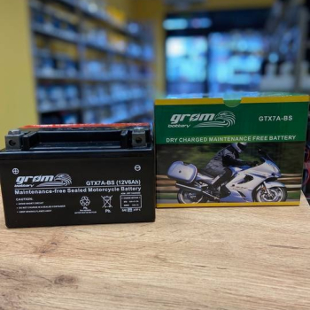 Ogłoszenie - Akumulator motocyklowy GROM GTX7A-BS YTX7A-BS 12V 6Ah 120A L - Piotrków Trybunalski - 125,00 zł